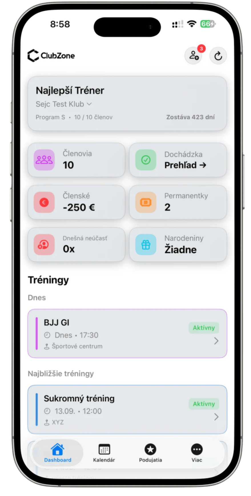 Aplikácia v telefóne